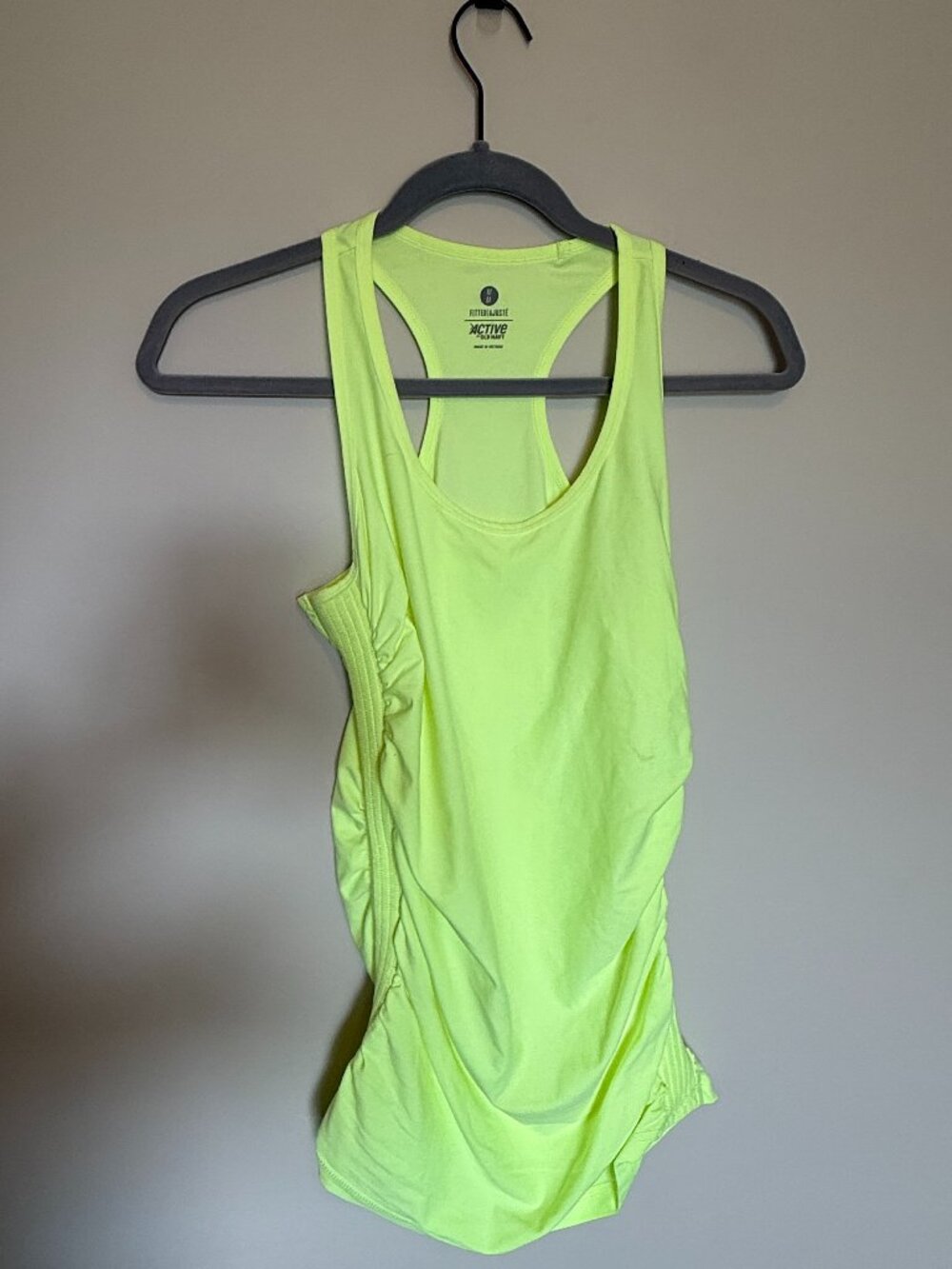 Old Navy Active Neon Yellow Tank Top Women’s Medium Workout Racerback New